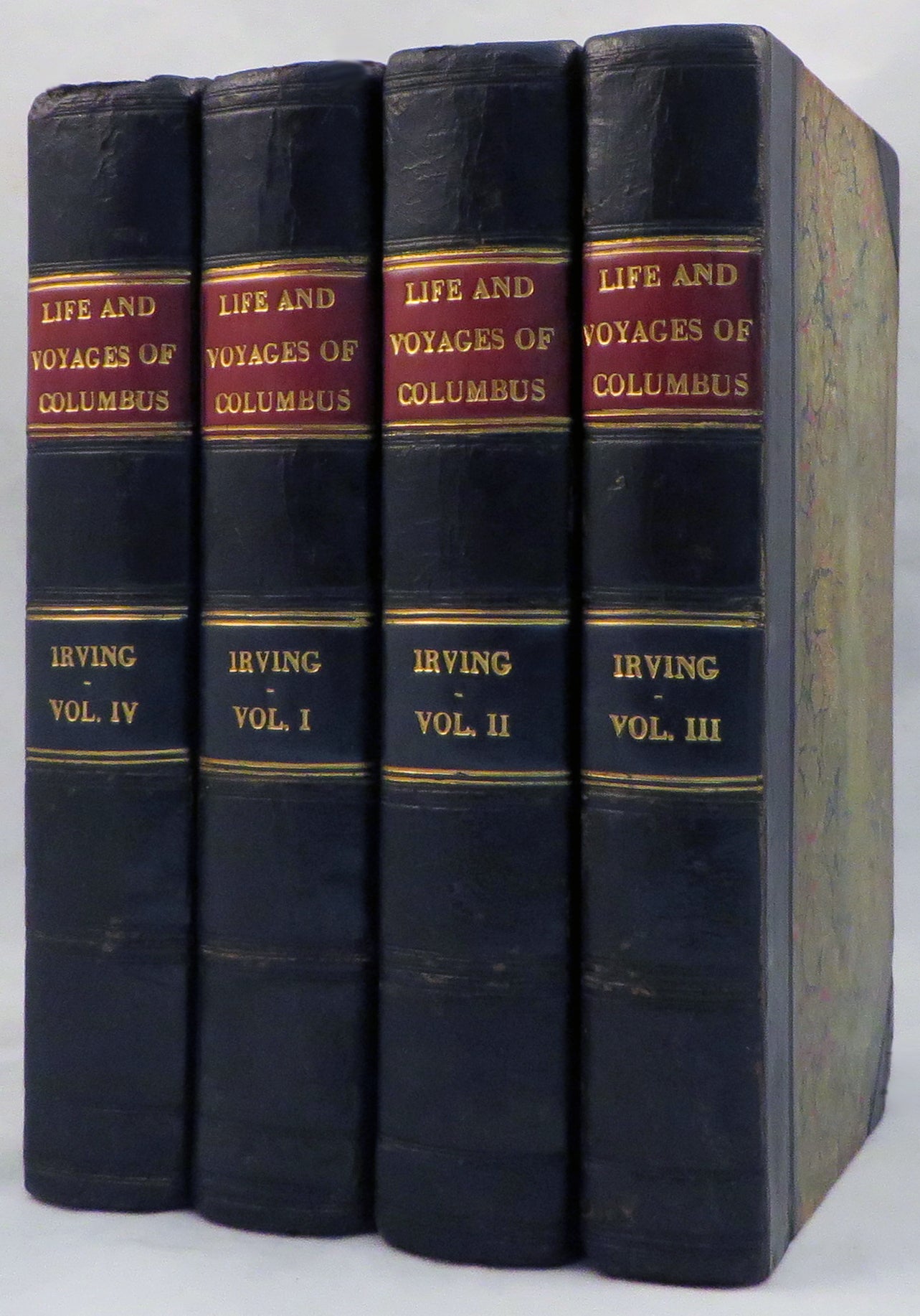 Item #14872 A HISTORY OF THE LIFE AND VOYAGES OF CHRISTOPHER COLUMBUS. Columbus, Washington Irving.