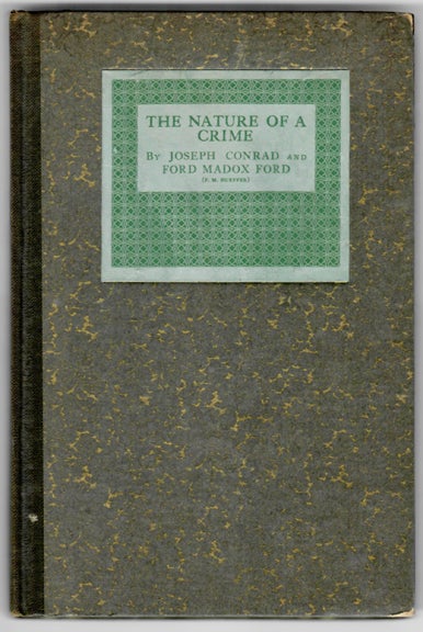 Item #18790 THE NATURE OF A. Joseph Conrad, F M. Hueffer