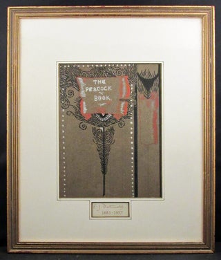 AN ORIGINAL PAINTING BY EDWARD J. DETMOLD FOR THE COVER ART TO “THE PEACOCK BOOK”