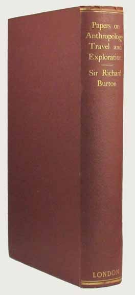 Item #21887 SELECTED PAPERS ON ANTHROPOLOGY. Richard F. Burton