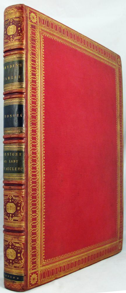 Item #24476 THE FABLES OF JOHN DRYDEN [Bound with] LEONORA Translated from the German of Gottfried Augustus Bürger by W. R. Spencer. Fables, John Bürger Dryden, Gottfried Augustus, and, Fine Binding.
