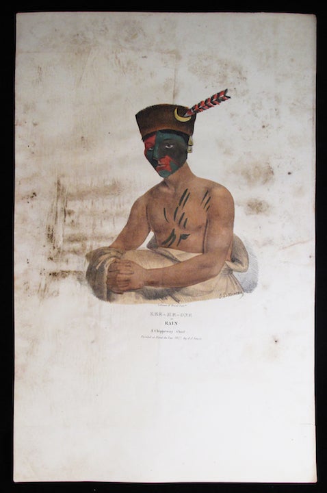 Item #24727 [Plate] KEE-ME-ONE or Rain. Native Americans, James Otto Lewis