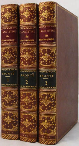 Item #25177 JANE EYRE: An Autobiography. Charlotte Brontë, Currer Bell, Pseud