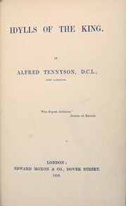 Item #25919 IDYLLS OF THE KING. Alfred Tennyson, Lord