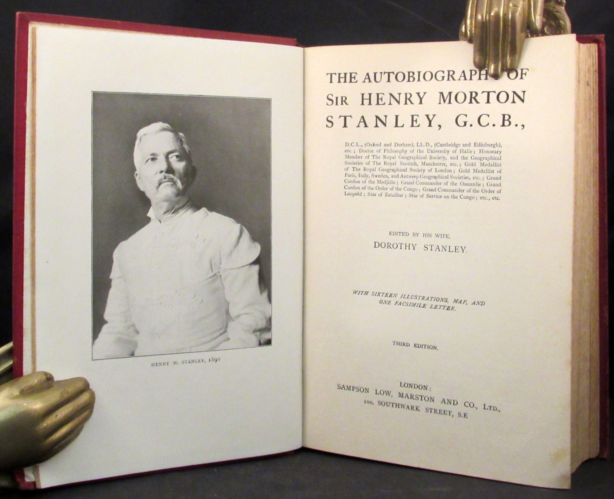 Item #25958 THE AUTOBIOGRAPHY OF SIR HENRY MORTON STANLEY, G.C.B. Henry Stanley, Dorothy Stanley.
