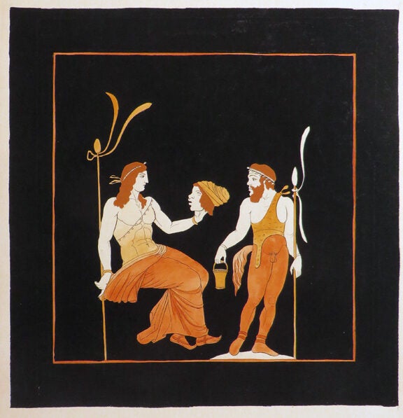 Item #26548 [An Original Hand-Coloured Aquatint. Antiquities, Art Prints, Sir William Hamilton