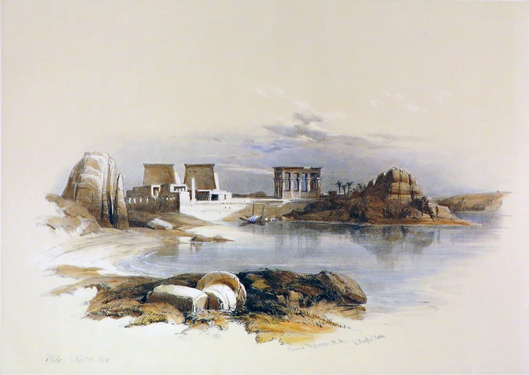 Item #26627 PHILAE [Showing the Temple. David Roberts, Egypt