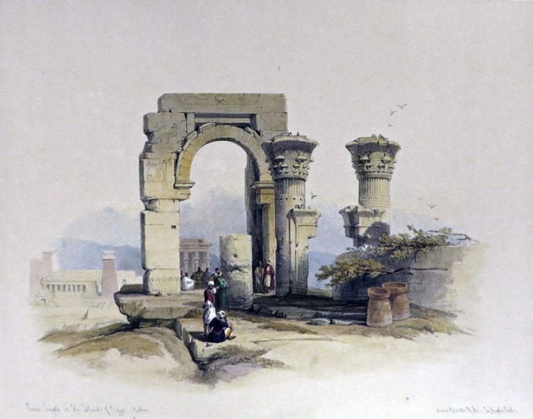 Item #26629 RUINED TEMPLE ON THE. David Roberts, Egypt
