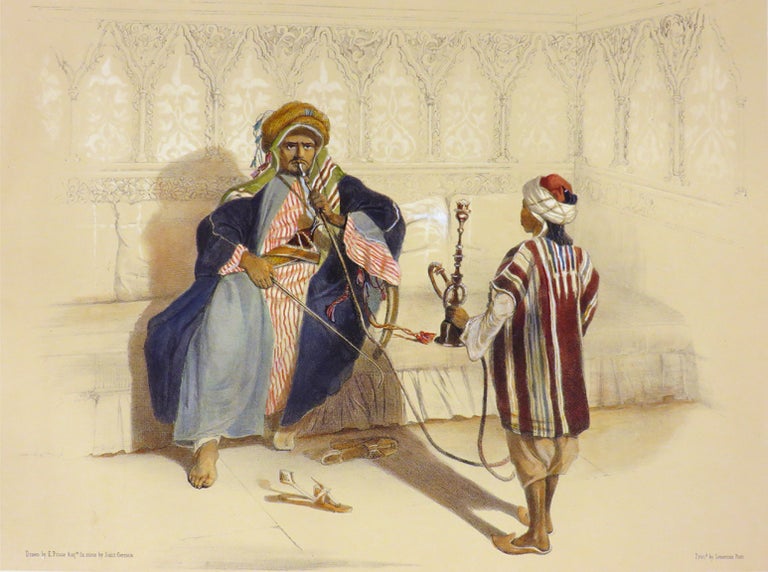 Item #26805 "Arab Sheikh Smoking" [A. Print, Prisse d Avennes