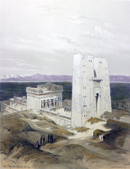 Item #26861 TEMPLE OF EDFOU, ANCIENT. David Roberts, Egypt