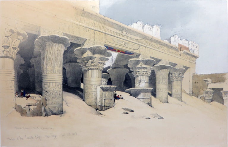Item #26865 PART OF THE PORTICO. David Roberts, Egypt