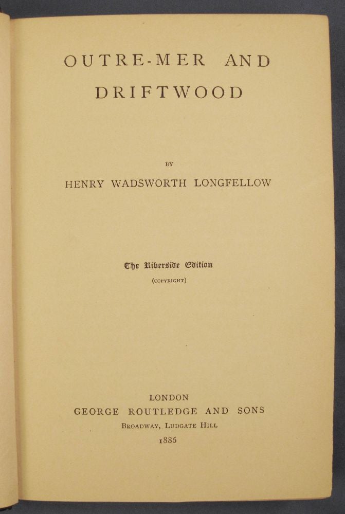 Item #2698 THE WRITINGS, With Bibliographical and Critical Notes. Henry Wadsworth Longfellow.