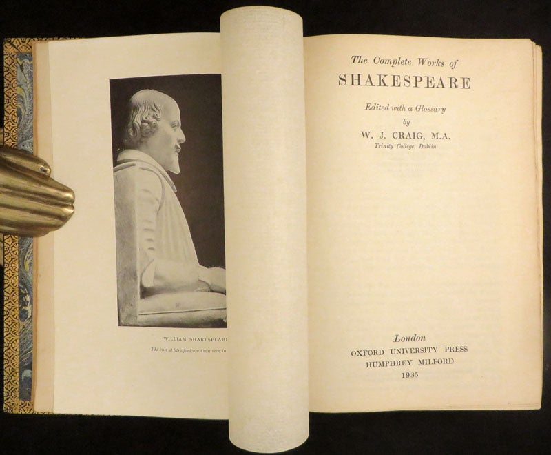 Item #27293 THE COMPLETE WORKS OF WILLIAM SHAKESPEARE. William Shakespeare, W. J. Craig.