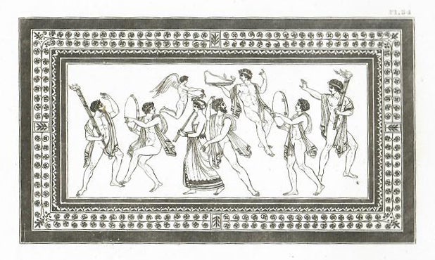 Item #29159 [An Original Engraving From] SIR WILLIAM HAMILTON'S OUTLINES FROM THE FIGURES AND COMPOSITIONS UPON THE Greek, Roman, AND ETRUSCAN VASES. Antiquities, Art Prints, Sir William Hamilton.