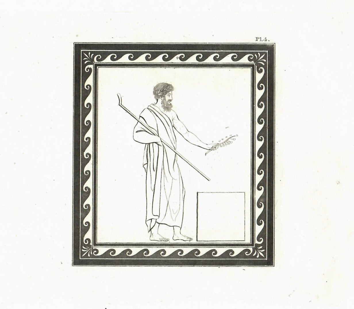 Item #29160 [An Original Engraving From] SIR WILLIAM HAMILTON'S OUTLINES FROM THE FIGURES AND COMPOSITIONS UPON THE Greek, Roman, AND ETRUSCAN VASES. Antiquities, Art Prints, Sir William Hamilton.
