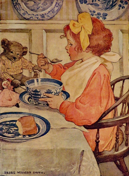 Item #29282 THE SEVEN AGES OF CHILDHOOD. Jessie Willcox Smith, Carolyn Wells.