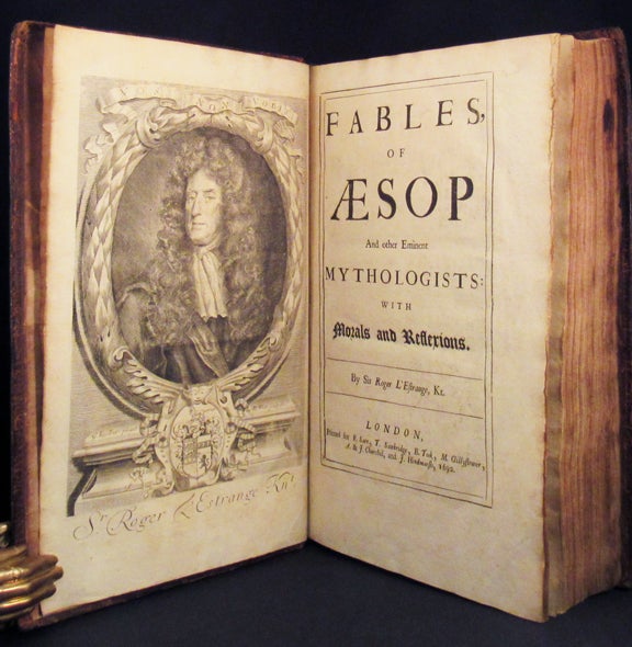 Item #29817 FABLES OF AESOP and Other Eminent Mythologists: With Morals and Reflections. By Sir Roger L Estrange, KT. Aesop.