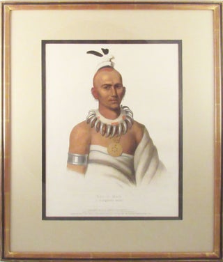 [Plate] TAI-O-MAH, A Musquakee Brave [From HISTORY OF THE INDIAN TRIBES OF NORTH AMERICA]
