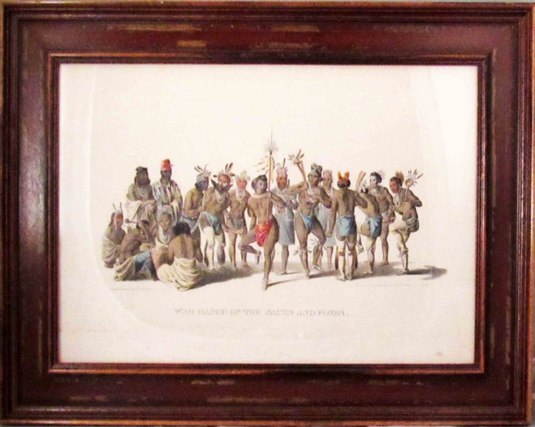 Item #29830 [Plate] WAR DANCE OF. Native American, Thomas L. McKenney, James Hall