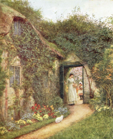 Item #29842 HAPPY ENGLAND As Painted by Helen Allingham With a Memoir and Descriptions by Marcus B. Huish. England, Helen Allingham, Marcus B. Huish.