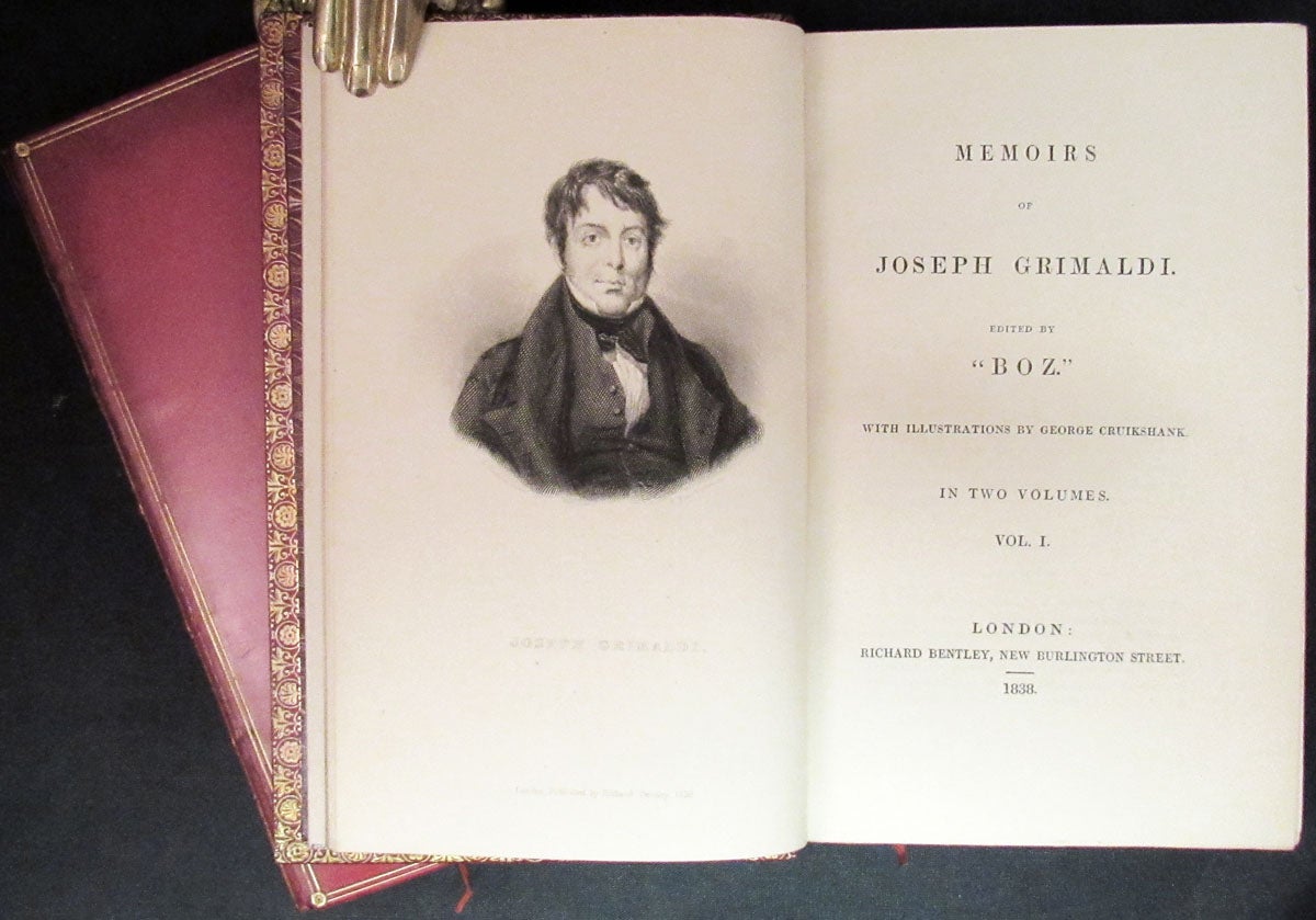 Item #30435 MEMOIRS OF JOSEPH GRIMALDI. Charles Dickens, ' ed 'Boz.