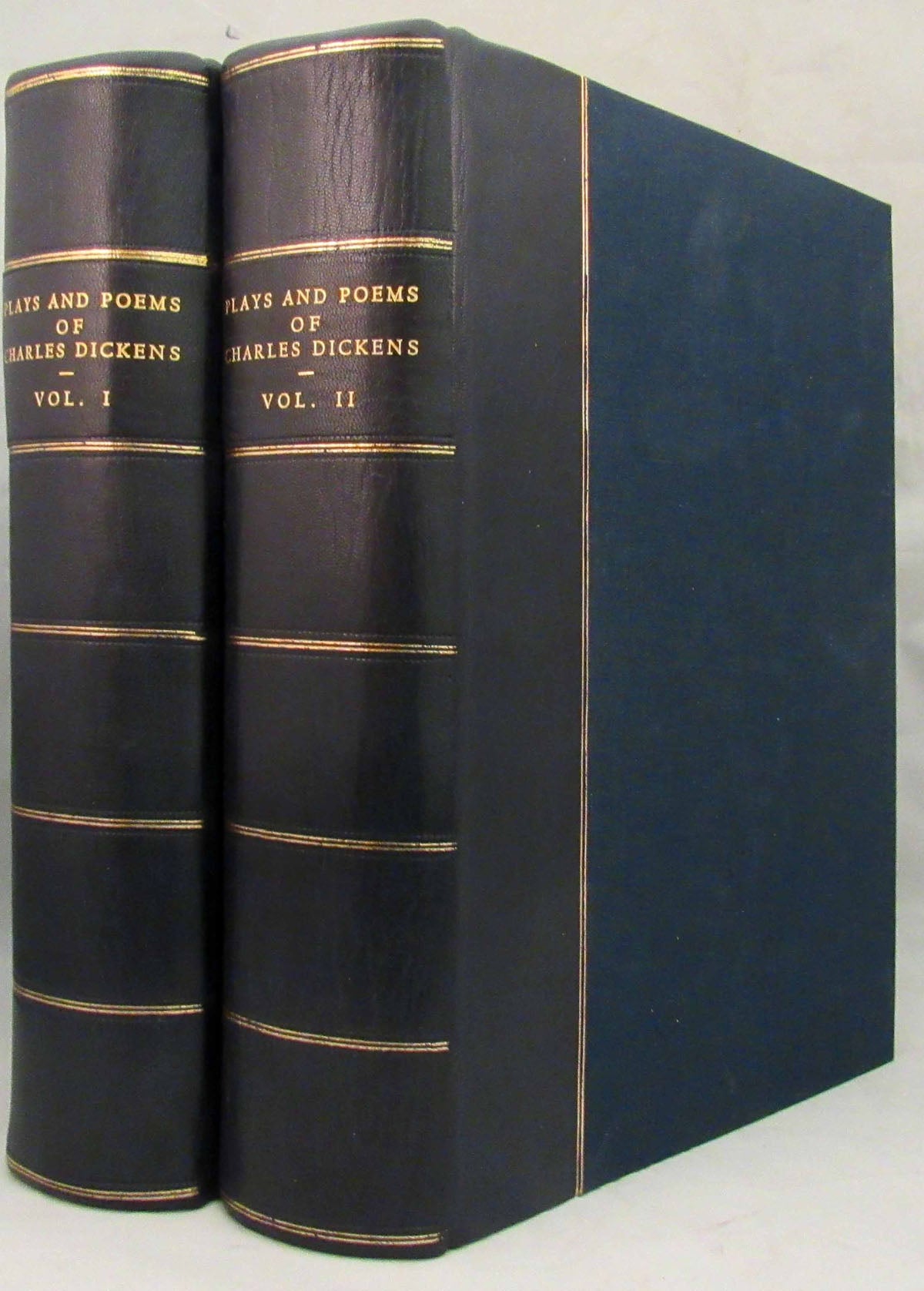 Item #30499 THE PLAYS AND POEMS OF CHARLES DICKENS With a Few Miscellanies in Prose Now First Collected. Edited Prefaced and Annotated by Richard Herne Shepherd. Charles Dickens.