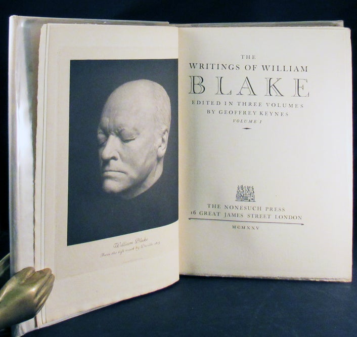 Item #30600 THE WRITINGS OF WILLIAM. William Blake, Geoffrey Keynes