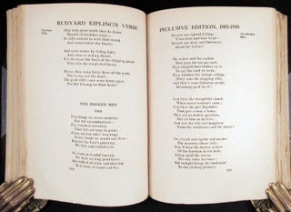 RUDYARD KIPLING'S VERSE. Inclusive Edition 1885-1918