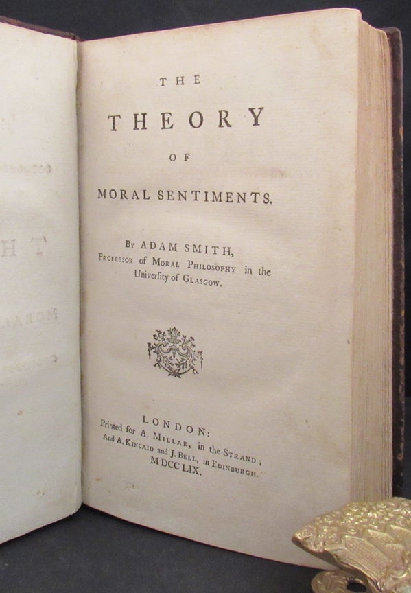 Item #31208 THE THEORY OF MORAL. Adam Smith