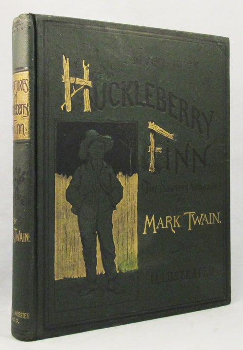 Item #31581 THE ADVENTURES OF HUCKLEBERRY. Mark Twain