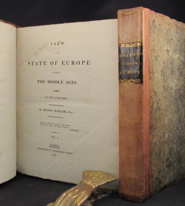 Item #31648 VIEW OF THE STATE OF EUROPE DURING THE MIDDLE AGES. Henry Hallam.