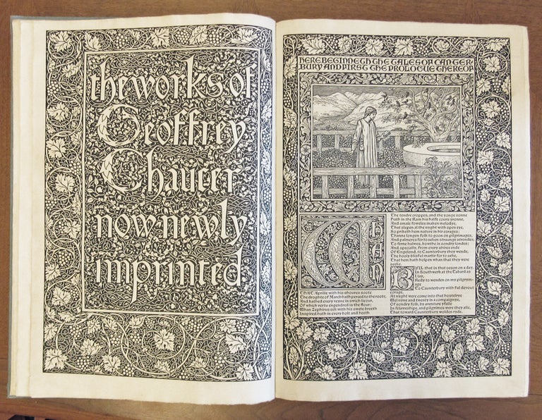 Item #32133 THE WORKS OF GEOFFREY. Kelmscott Press, Geoffrey Chaucer