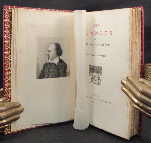 Item #32514 THE SONNETS OF WILLIAM SHAKSPERE. Edited By Edward Dowden. William Shakespeare.