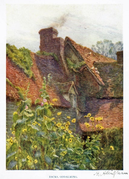 Item #32807 THE COTTAGE HOMES OF. Helen Allingham, England, Architecture, Houses, Stewart Dick