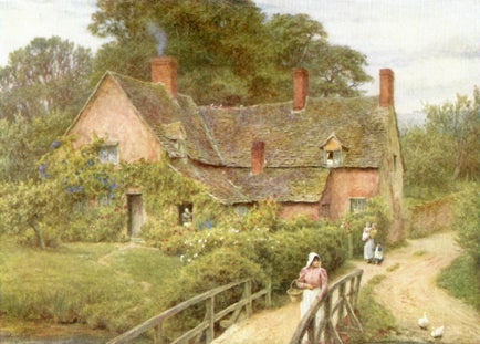 Item #33009 THE COTTAGE HOMES OF. Helen Allingham, England, Architecture, Houses, Stewart Dick