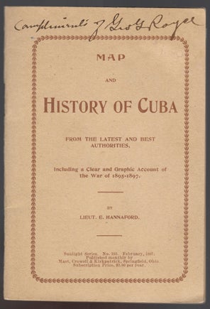 Item #33421 MAP AND HISTORY OF. benezer, Cuba, Spanish American War, Lieut Hannaford