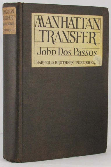 Item #33423 MANHATTAN TRANSFER. John Dos Passos