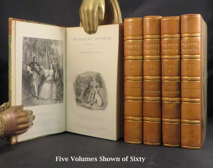 Item #4095 THE WAVERLEY NOVELS and THE POETICAL WORKS. Sir Walter Scott.
