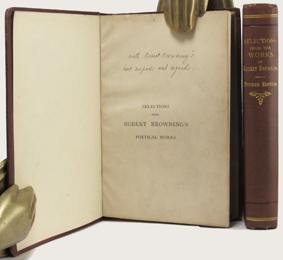 Item #8823 SELECTIONS FROM THE POETICAL. Robert Browning